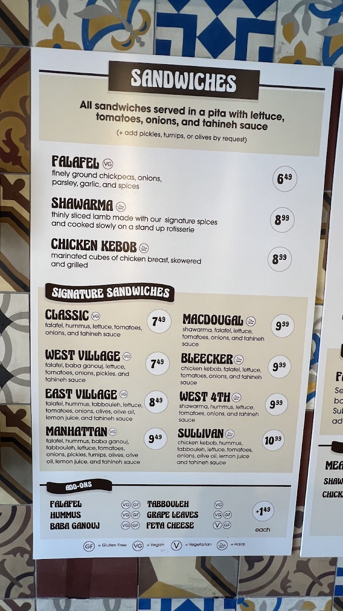 Mamoun's Falafel Menu - Image 5